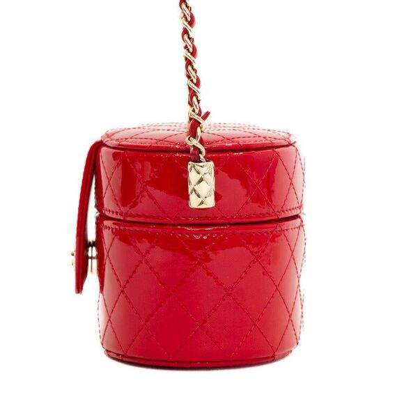 Chanel Patent Leather Mini Vanity Crossbody Bag - Picture 4 of 6